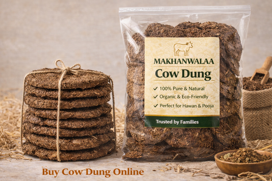 Makhanwalaa Cow Dung Cakes – 100% Natural & Organic (Pack of 10)